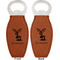 Reindeer Leather Bar Bottle Opener - Front and Back (double sided)