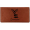 Reindeer Leatherette Checkbook Holder (Personalized)