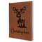 Reindeer Leather Sketchbook - Large - Double Sided - Angled View