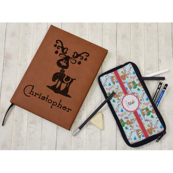 Reindeer Leather Sketchbook - Large - Double Sided - In Context