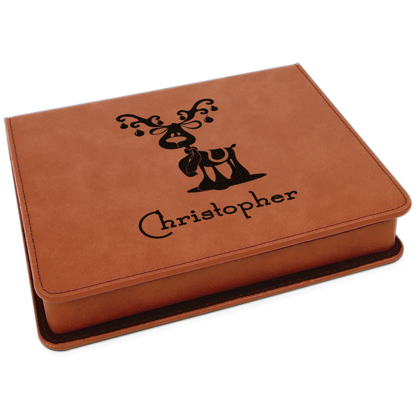 Custom Reindeer Leatherette 4-Piece Wine Tool Set (Personalized)