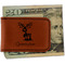 Reindeer Leatherette Magnetic Money Clip (Personalized)
