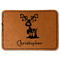 Reindeer Leatherette Patches - Rectangle