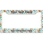 Reindeer License Plate Frame - Style B (Personalized)