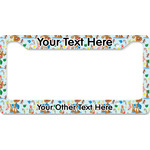 Reindeer License Plate Frame - Style B (Personalized)