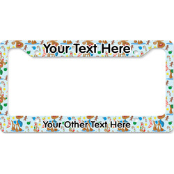 Reindeer License Plate Frame - Style B (Personalized)