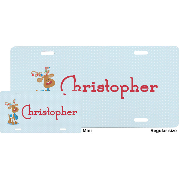 Reindeer License Plate (Sizes)