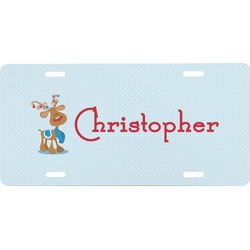 Reindeer Front License Plate (Personalized)