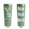 Reindeer Light Green RTIC Everyday Tumbler - 28 oz. - Front and Back