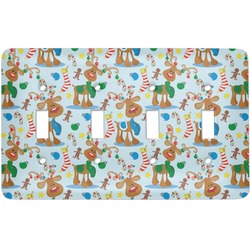 Reindeer Light Switch Cover (4 Toggle Plate)