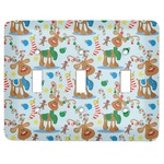 Reindeer Light Switch Cover (3 Toggle Plate)