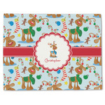 Reindeer Single-Sided Linen Placemat - Single w/ Name or Text