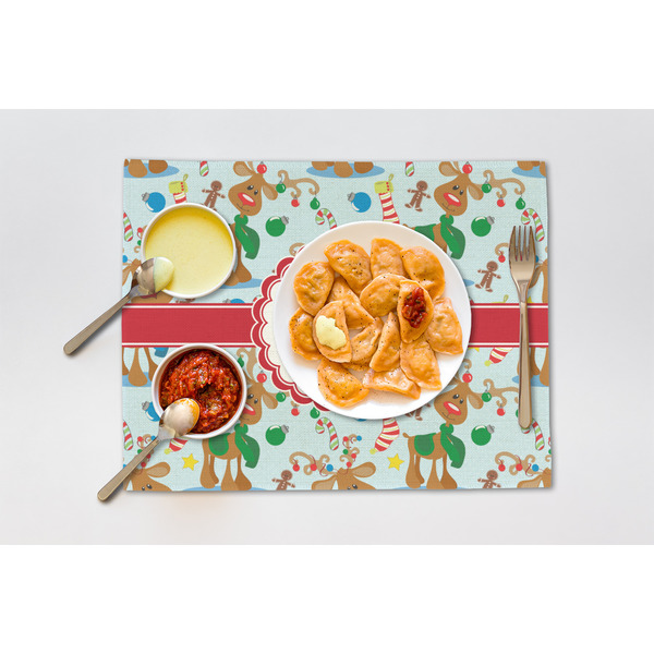Reindeer Linen Placemat - Lifestyle (single)