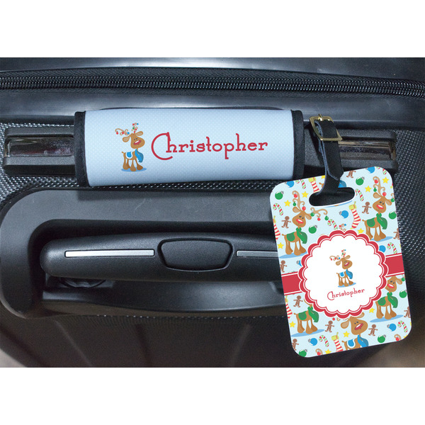Reindeer Luggage Wrap & Tag