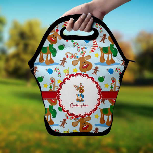 Reindeer Lunch Bag - Hand