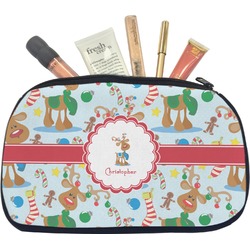 Reindeer Makeup / Cosmetic Bag - Medium (Personalized)