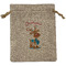 Reindeer Burlap Gift Bag (Personalized)