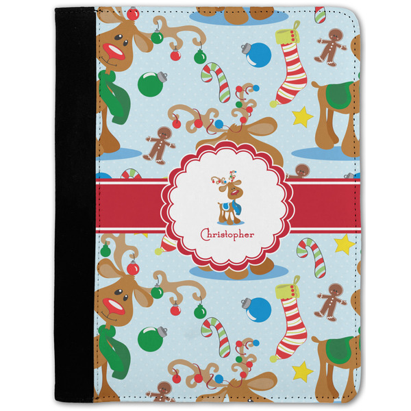 Custom Reindeer Notebook Padfolio - Medium w/ Name or Text