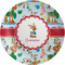 Reindeer Melamine Salad Plate - 8" (Personalized)