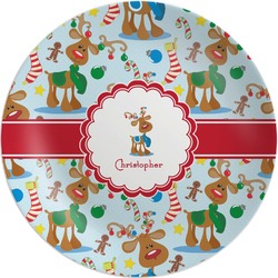 Reindeer Melamine Plate (Personalized)