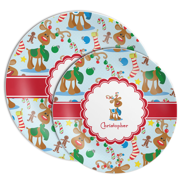 Reindeer Melamine Plates - PARENT/MAIN