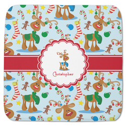 Reindeer Memory Foam Bath Mat - 48"x48" (Personalized)