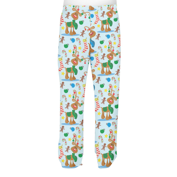 Reindeer Men's Pjs Back - on model