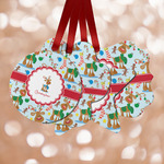 Reindeer Metal Ornaments - Double Sided w/ Name or Text