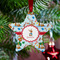 Reindeer Metal Star Ornament - Lifestyle