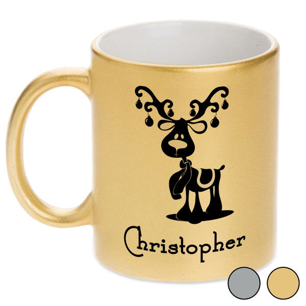 Reindeer Metallic Mugs