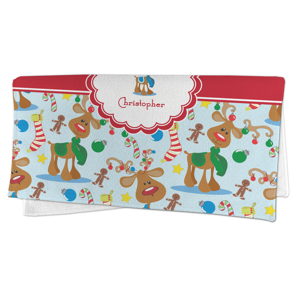 Reindeer Microfiber Dish Rag - FOLDED (half)