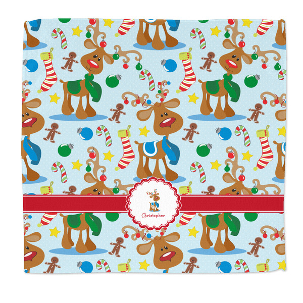 Custom Reindeer Microfiber Dish Rag (Personalized)