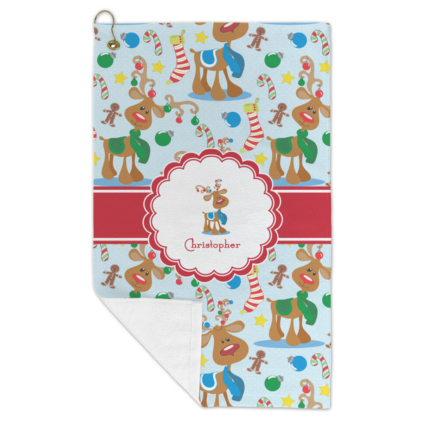 Reindeer Microfiber Golf Towels - FOLD