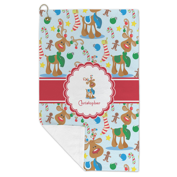 Reindeer Microfiber Golf Towels - FOLD