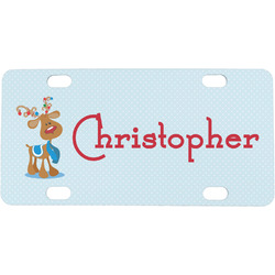 Reindeer Mini/Bicycle License Plate (Personalized)