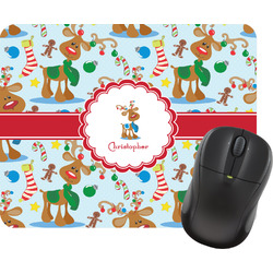Reindeer Rectangular Mouse Pad (Personalized)