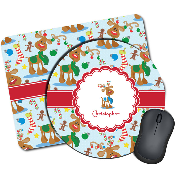 Custom Reindeer Mouse Pad (Personalized)