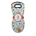 Reindeer Neoprene Oven Mitt w/ Name or Text