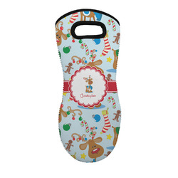 Reindeer Neoprene Oven Mitt w/ Name or Text