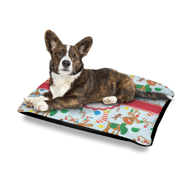 Reindeer Outdoor Dog Beds - Medium - IN CONTEXT