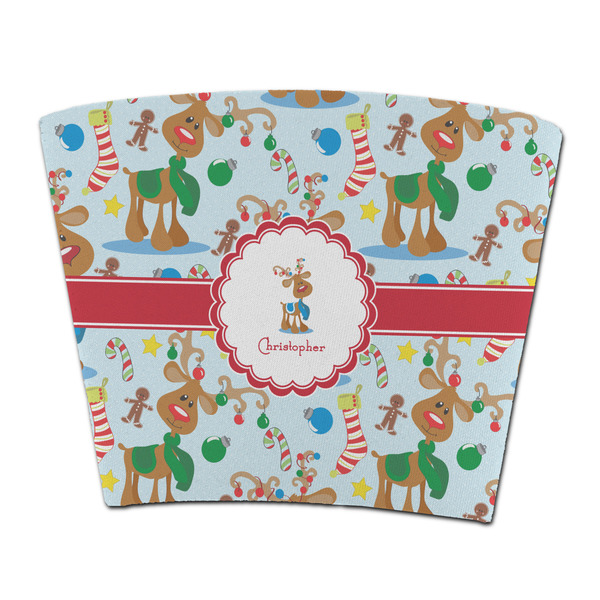 Custom Reindeer Party Cup Sleeve - without bottom (Personalized)