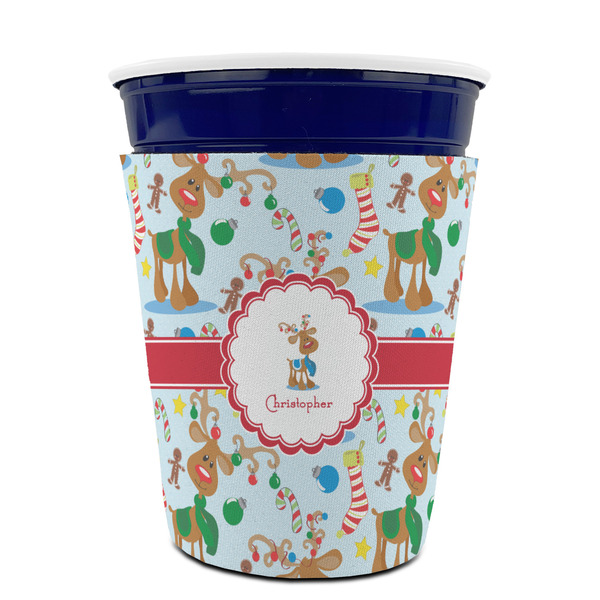 Reindeer Party Cup Sleeves - without bottom - FRONT (on cup)