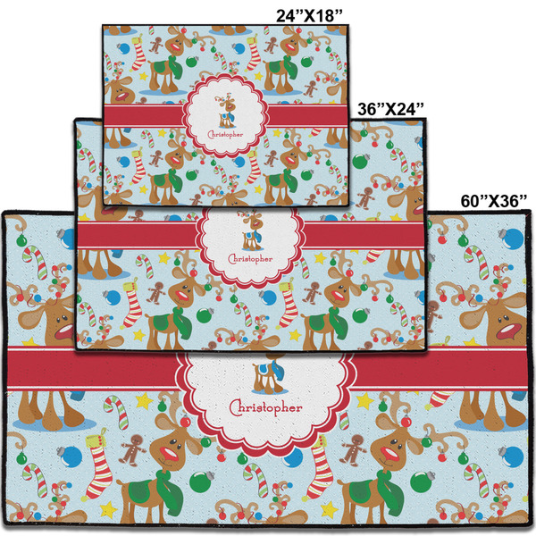 Reindeer Personalized Door Mat - Group Parent IMF