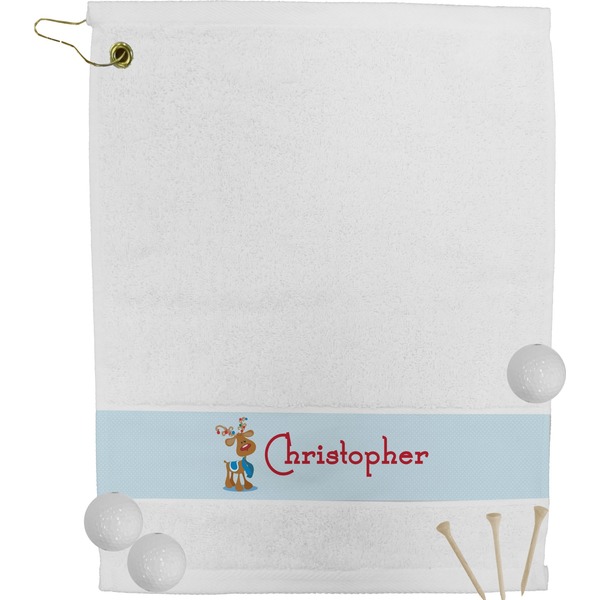 Custom Reindeer Golf Bag Towel (Personalized)