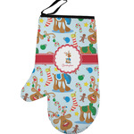 Reindeer Left Oven Mitt (Personalized)