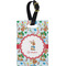 Reindeer Plastic Luggage Tag - Rectangular w/ Name or Text