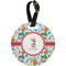 Reindeer Personalized Round Luggage Tag