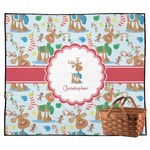 Reindeer Outdoor Picnic Blanket (Personalized)