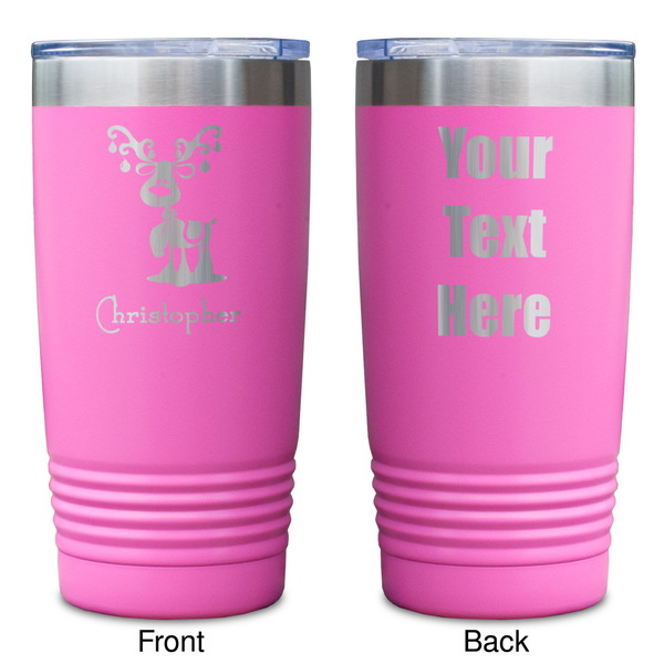 Reindeer Pink Polar Camel Tumbler - 20oz - Double Sided - Approval
