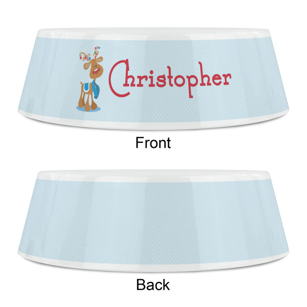 Reindeer Plastic Pet Bowls - Small - APPROVAL